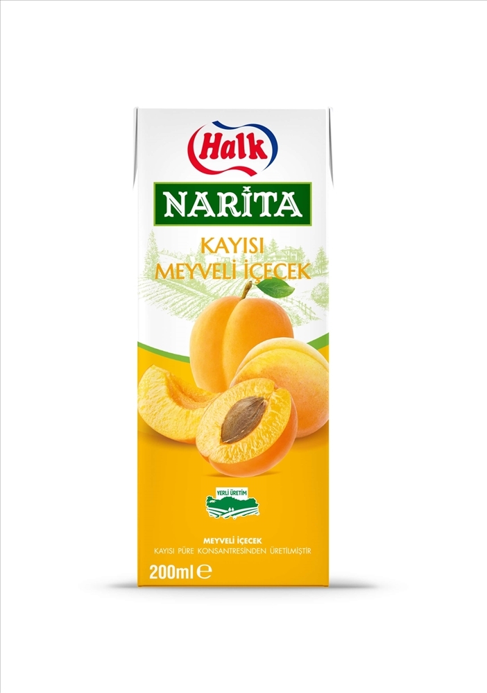 resm Halk Narita Kayısı Meyveli İçecek 200 ml 27'li