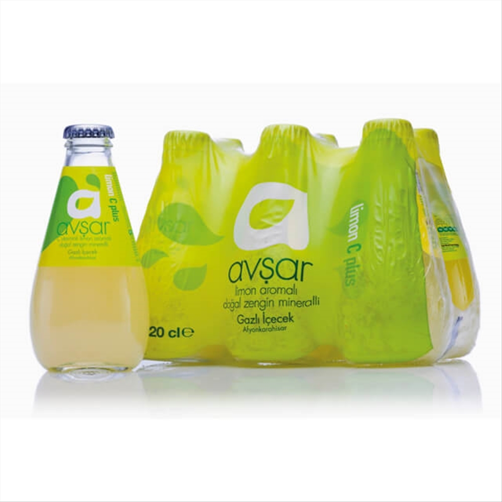 resm Avşar C+ Limon Aromalı Maden Suyu 200 ml 6'lı