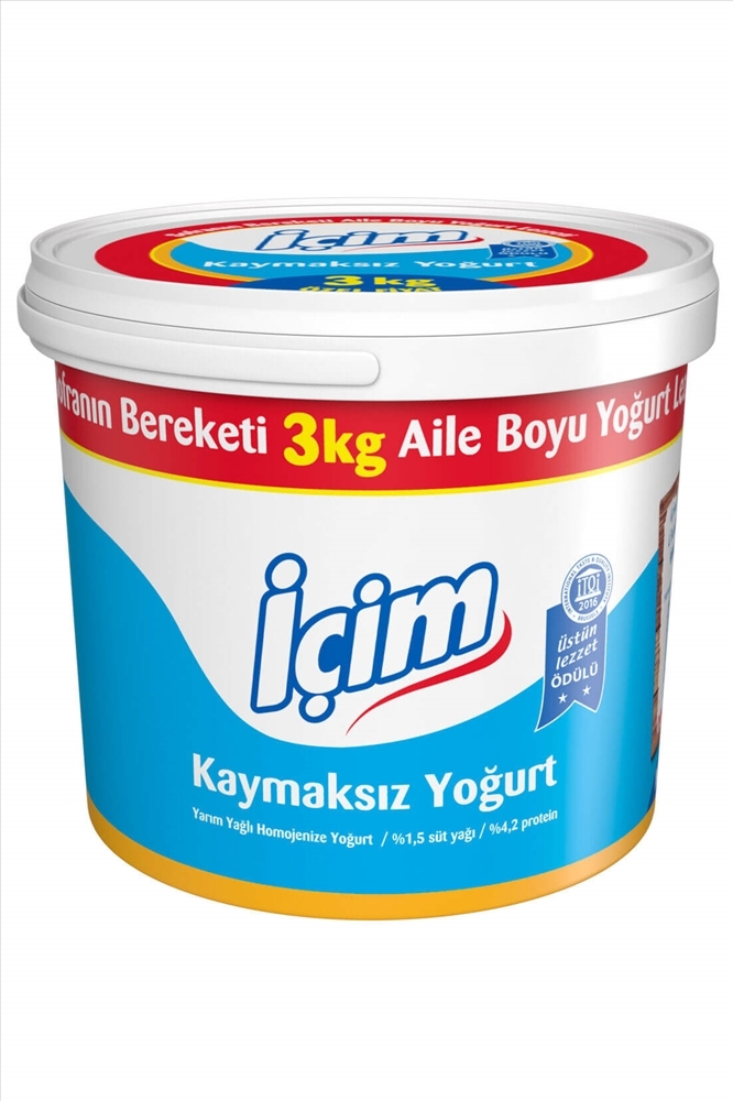 resm İçim Yarım Yağlı Yoğurt 3 kg