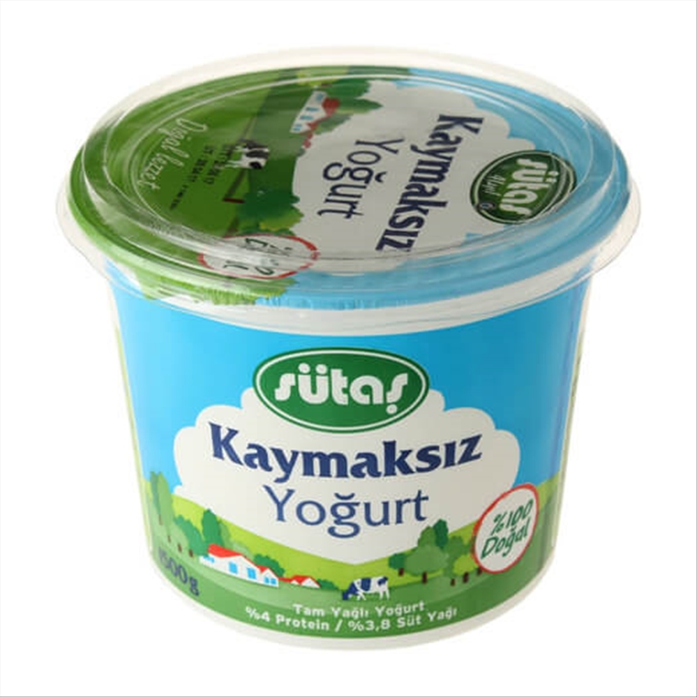 resm Sütaş Kaymaksız Yoğurt 1,5 kg