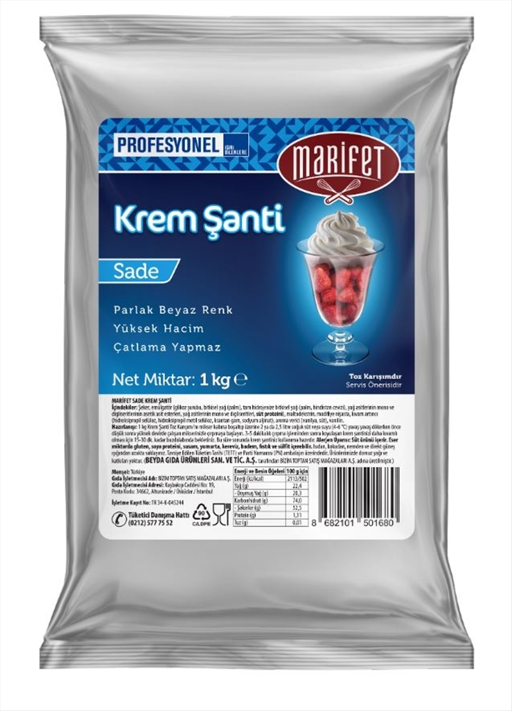 resm Marifet Sade Krem Şanti 1 kg