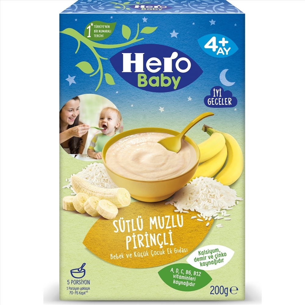 resm Ülker Hero Baby Sütlü Muzlu Pirinçli 120 g