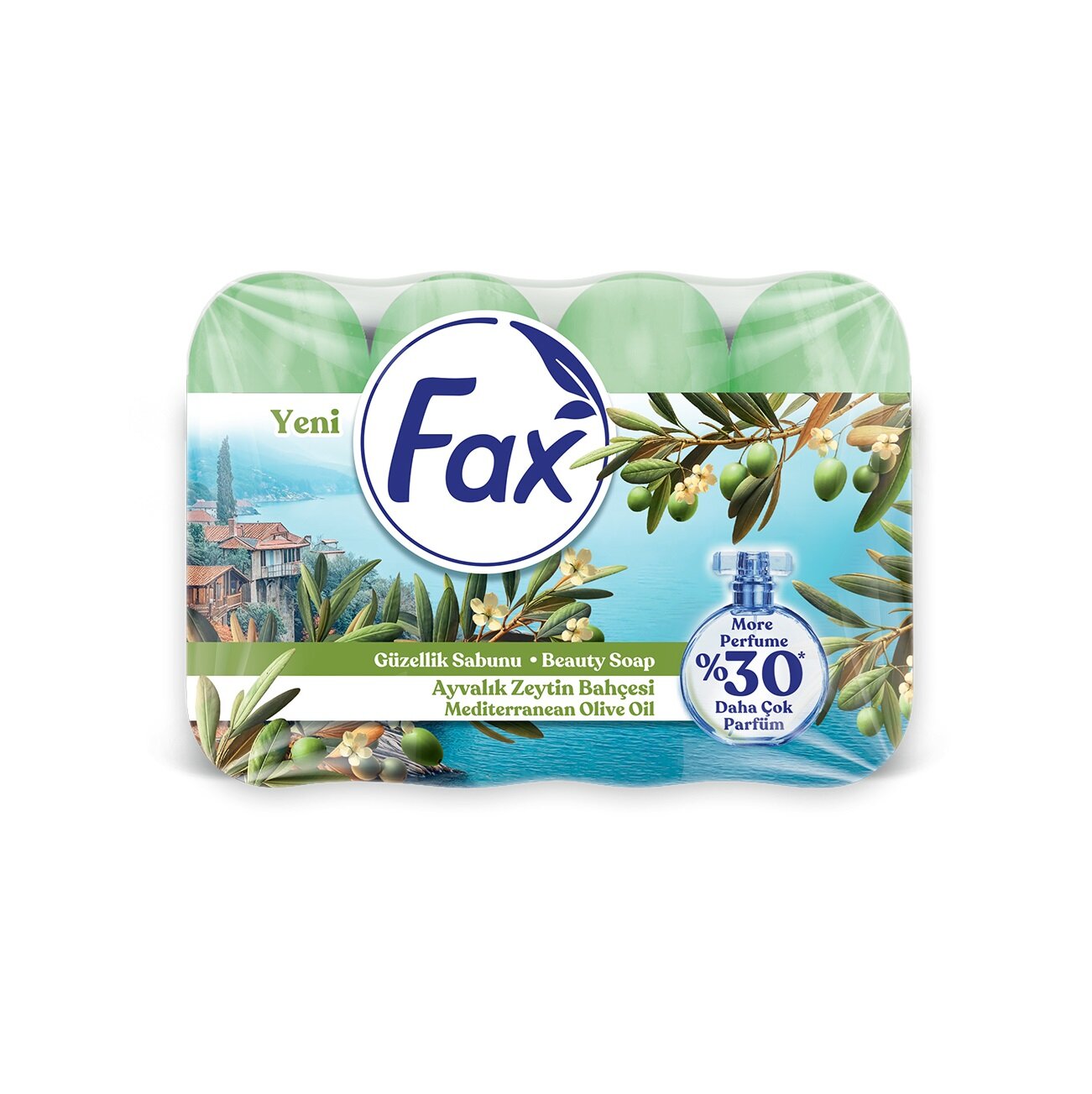 Fax Ayvalık Zeytinyağlı Güzellik Sabunu 4x70 g | Bizim Toptan Market