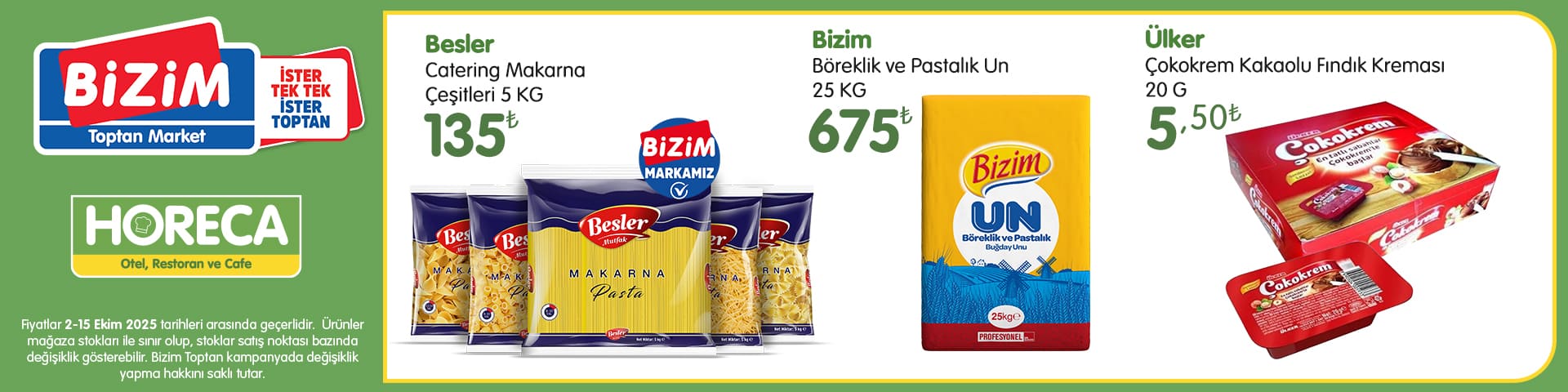 HORECA Müşterilerine Özel