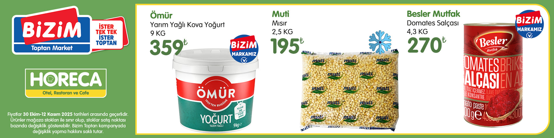 HORECA Müşterilerine Özel