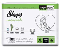 Sleepy Natural Jumbo 6 Numara Xlarge 32'li