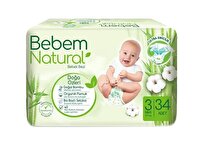 Bebem Natural Jumbo 3 Midi 34'lü