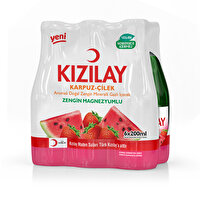 Kızılay Karpuz Çilek Aromalı Maden Suyu 200 ml 6'lı