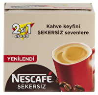 Nescafe 2+1 Şekersiz 48x10 g