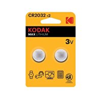 Kodak 2 Adet CR2032 Lityum Pil