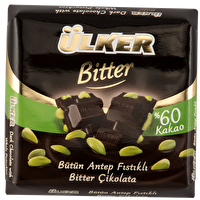 Ülker Çikolata Kare Bitter Fıstıklı 65 g