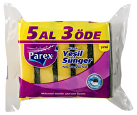 Parex Klasik Oluklu Sünger 5'li