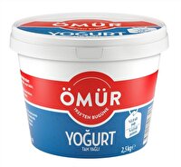 Ömür Tam Yağlı Yoğurt 2,5 kg