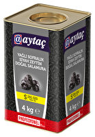 Aytaç Yağlı Salamura Siyah Zeytin (S) 291-320 4 kg