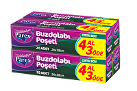 Parex Orta Boy Buzdolabı Poşeti 20 Li 4 Al 3 Öde Adet