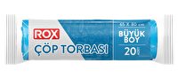 Rox Çöp Torbası Büyük Boy 65 x 80 cm 20'li
