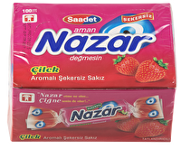 Nazar Çilek Aromalı Sakız 100'lü