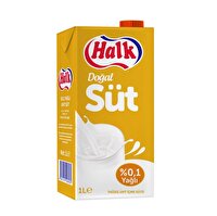 Halk %0,1 Yağlı Süt 1 L