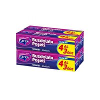 Parex Küçük Boy Buzdolabı Poşeti 4 Al 3 Öde