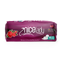 Nicelady Kalın Ped Kanatlı Kısa 10'lu