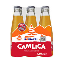 Çamlıca Portakal Cam Şişe 6x200 ml