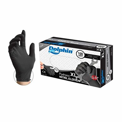 dolphin nitril pdrsiz siyah ekstra kalin xl adet bizim toptan