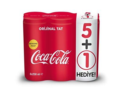 Coca Cola Kutu Orıjınal M.P. 6*250 ml