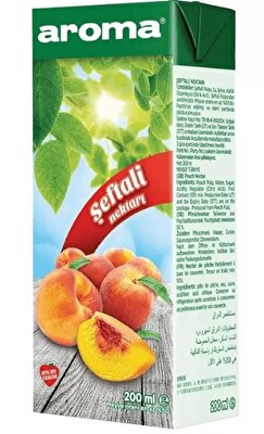 Aroma Şeftali Meyve Nekttarı 200 ml 27'li