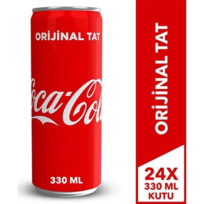 Coca Cola Kutu 330 ml 24'lü