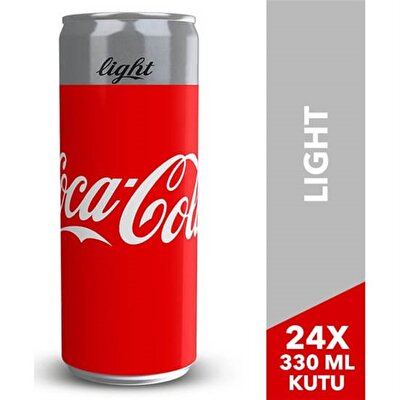Coca Cola Light Kutu 330 ml 24'lü