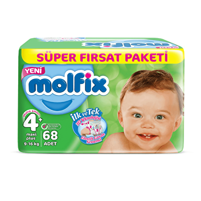 Molfix Süper Fırsat 4+ Maxi Plus 68'li