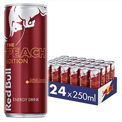 Red Bull Enerji İçeceği Şeftali Edition 250 ml 24'lü
