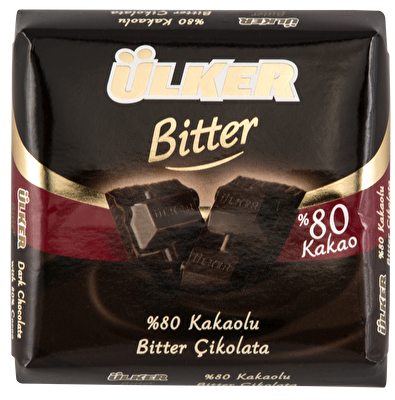 Ülker Bitter Kare Çikolata %80 Kakao 60 g