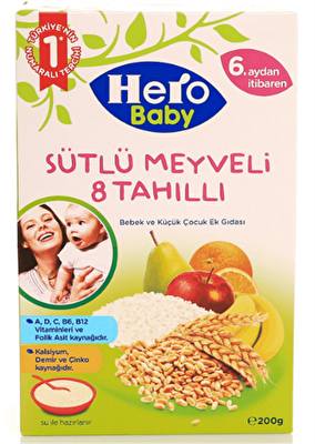 Ülker Hero Baby Sütlü Meyveli 8 Tahıllı 200 g