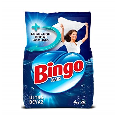 Bingo Beyazlara Özel Çamaşır Deterjanı Toz 4 kg