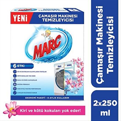 Marc Çamaşır Makinesi Temizleyici 2x250 ml
