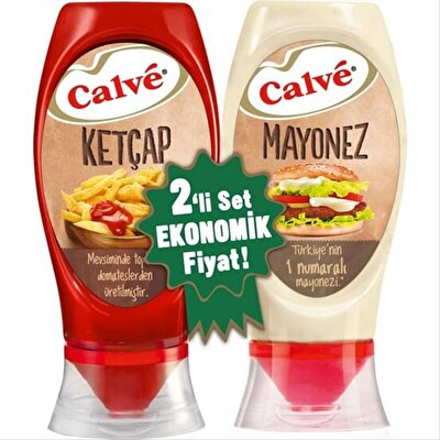 Calve Ketçap Mayonez 2'li Set 400+350 g