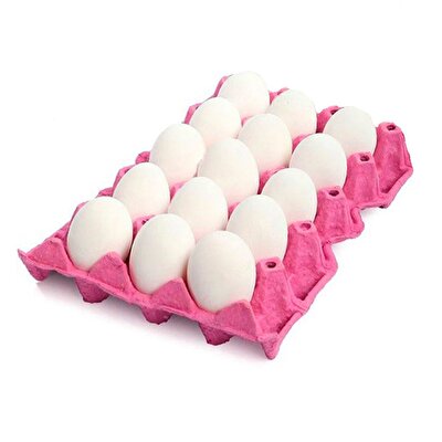 Burmel Yumurta Beyaz L 15'li