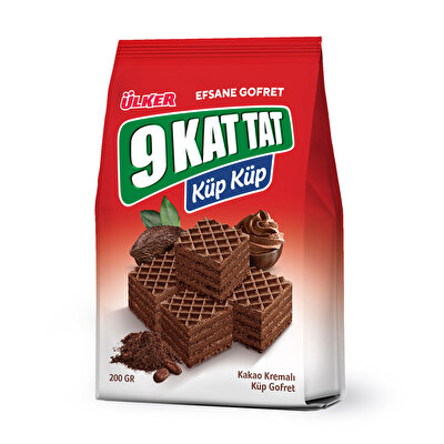 Ülker 9 Kat Tat Küp Gofret Kakaolu 200 g