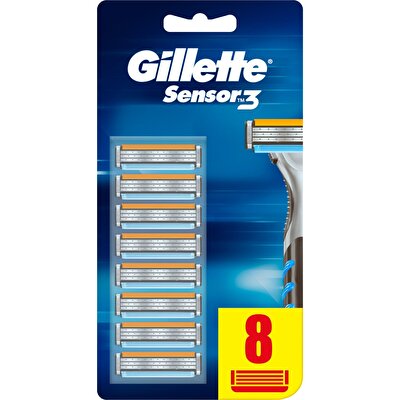 Gilette Sensör 3 Bıçak 8'li