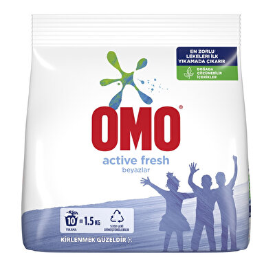 Omo Active Fresh Çamaşır Deterjanı Toz 1,5 kg
