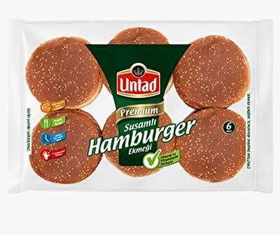 Untad Premium Hamburger ekmeği Susamlı 510 g