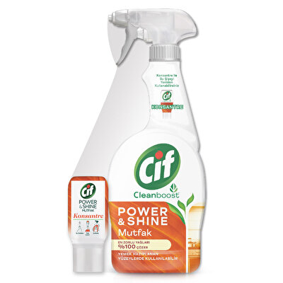 Cif Power & Shine Mutfak 750 ml + Ultra Temizleyici Mutfak Serumu