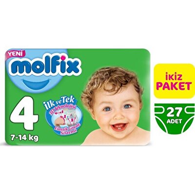 Molfix İkiz Paket Maxi 27'li