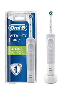 Oral-B V. Cross Action Beyaz Şarjlı Diş Fırçası