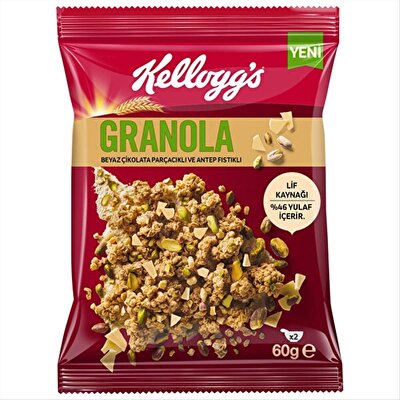Kellogg's Granola Beyaz Çikolata & Antep Fıstıklı 60 g