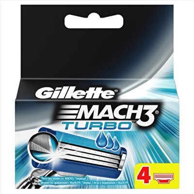 Gillette Mach 3 Turbo Bıçak 4'lü