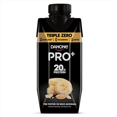 Danone Pro+ Muz&Yer Fıstıklı Proteinli Süt 330 ml