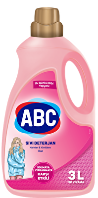 Abc Sıvı Çamaşır Deterjanı Narinler 3 L