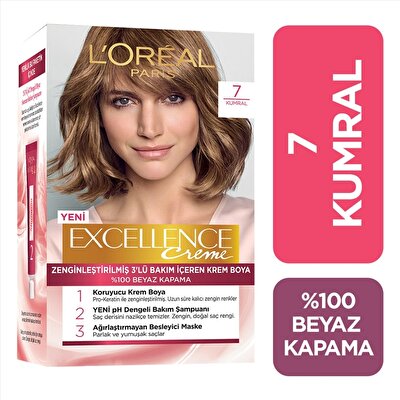 Loreal Excellence Creme 7 Kumral Saç Boyası